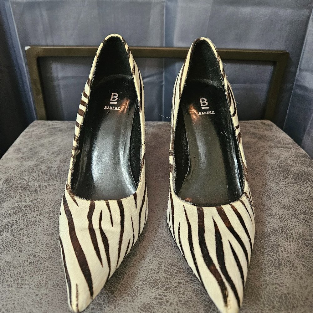 womens BAKERS  leather  high heel shoe size 6.5